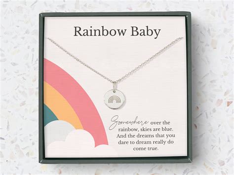 Rainbow Baby T For Mom Hand Stamped Initial Personalized Etsy