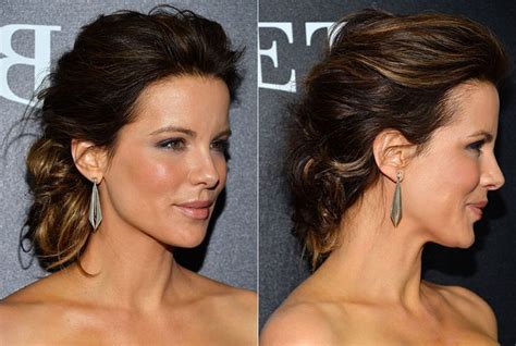 10 Updos For When Its Crazy Hot Kate Beckinsale Hair Easy Hair