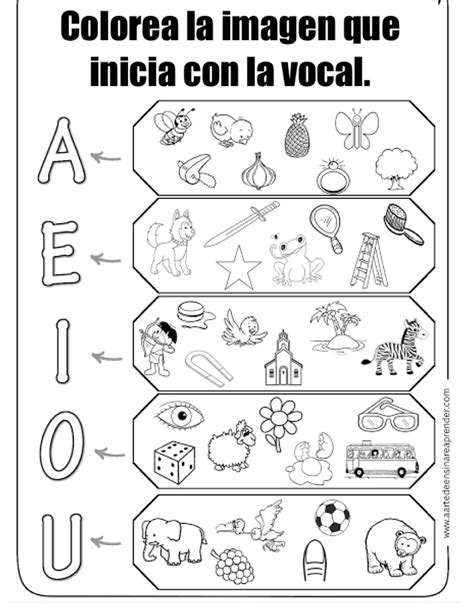 Actividades para aprender vocales vowels worksh Atividades vogais educação infantil