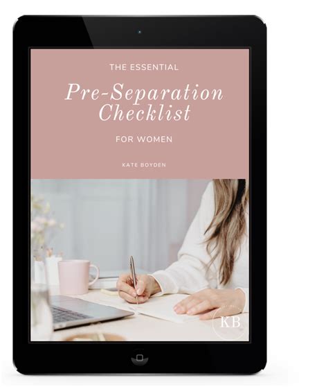 Pre Separation Checklist Sales Page