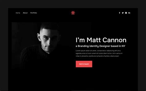 Dark Mode Portfolio Webflow Template Darkfolio X Brix Templates