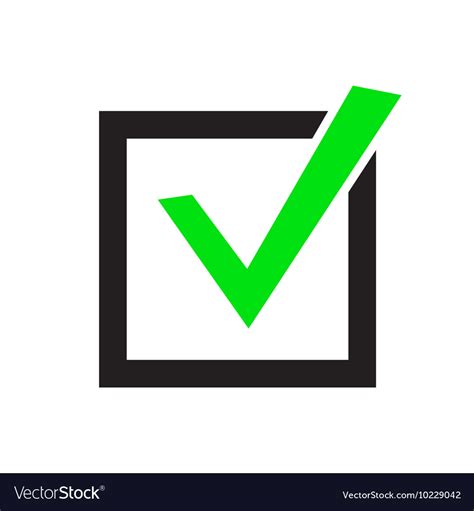 Green Check Marks Icons Royalty Free Vector Image