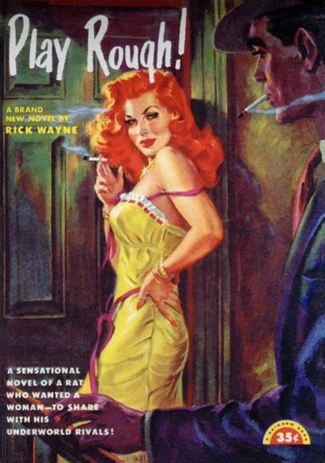 1950s pulp pb book cover art play rough a3 poster reprint etsy ireland book cover art cover