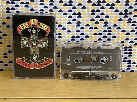 Guns N Roses Appetite For Destruction Cassette Tape GNR Guns