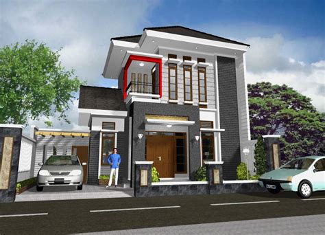 Desain Rumah Minimalis 2 Lantai Type 70