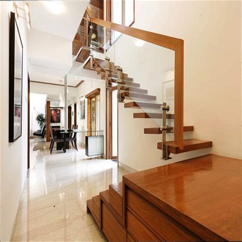 Wooden stair is one of the most traditionally used types of stairs. Thailand Rubber Wood Tread Stairs Floating Cantilevered ...