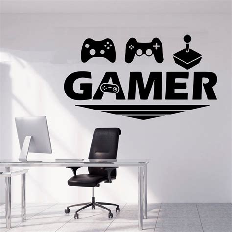 Gamer Wall Decal Gamer Decals Gaming Time Xbox Controller Gamer