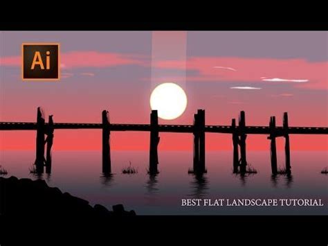 Photoshop tutorial | how to make dramatic effect in photoshop. FLAT DESIGN #8 Flat landscape - Adobe Photoshop - YouTube ...