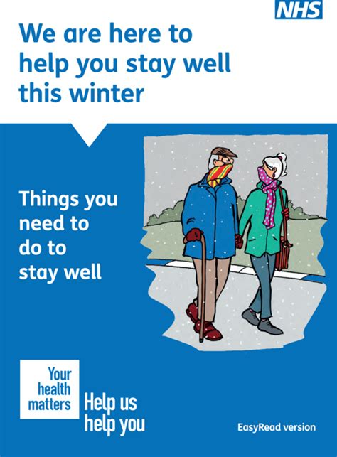 Stay Well This Winter Easy Read Leaflet Nhs Easy Health