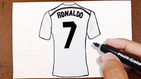 Como Desenha Camisa Cristiano Ronaldo How To Draw Shirt Manchester