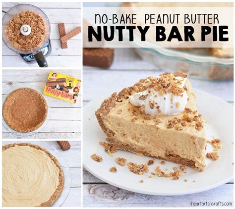 No Bake Peanut Butter Nutty Bar Pie I Heart Arts N Crafts Nutty