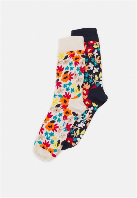 Happy Socks Flowers 2 Pack Unisex Calze Multimulticolore Zalandoit