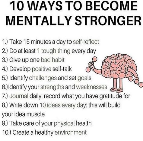 10 Ways To Become Mentally Stronger 1 Take 15 Minutes A Day To Self