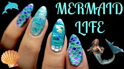 🐳mermaid Life Under The Sea Nail Stamping Uber Chic🐋 Youtube