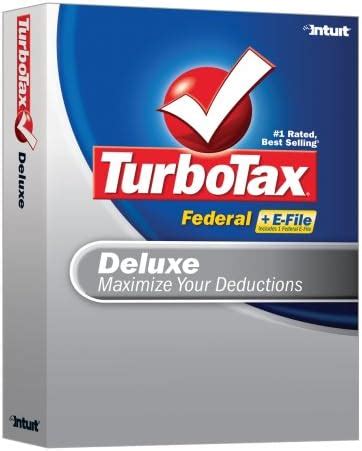 Amazon Com Turbotax Deluxe Federal With E File Old Version