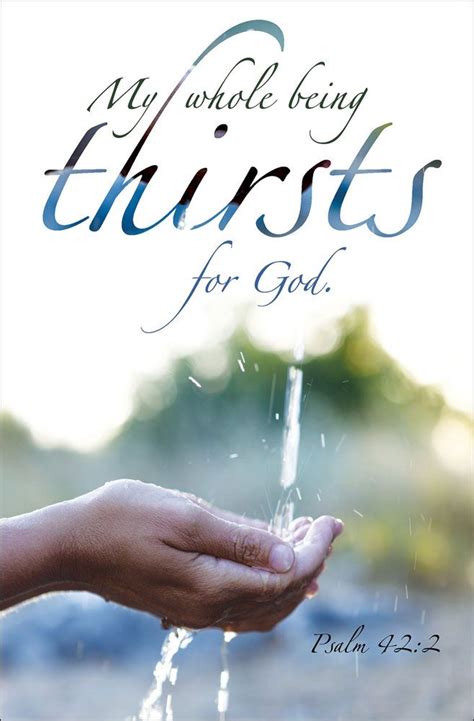 Church Bulletin 11 Inspirationalpraise Thirsts For God Pack Of