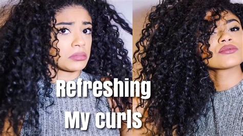 Natural Hair Refreshing Curls Quick Jasmeannnn Youtube