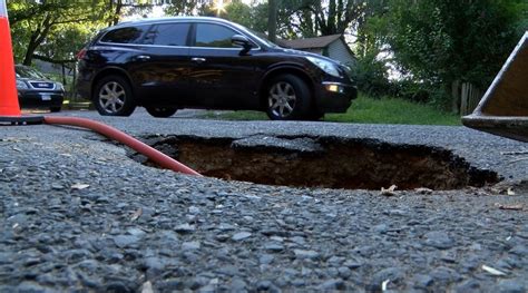 4 Foot Deep Pothole Filled After Weeks Of Complaints