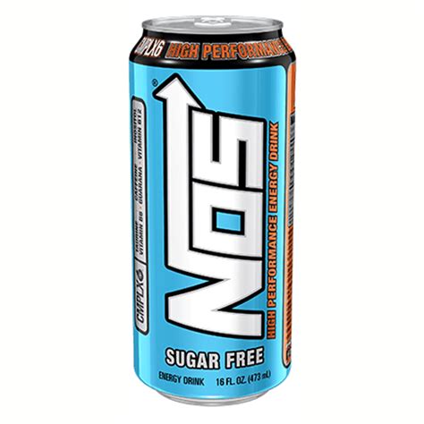 Nos Sugar Free High Performance Energy Drink 16 Oz Cans Pack Of 12