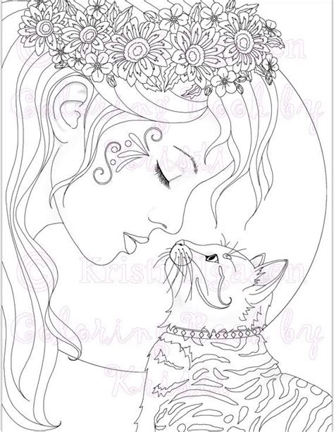 Some are real stars ! Little Witches and Wild Things, Adult Coloring, Cat ...