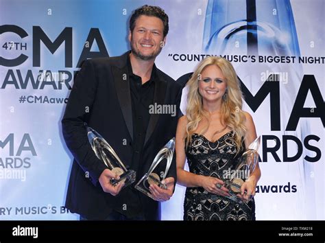 Blake Shelton Winner Of Male Vocalist Of The Year And His Wife Miranda Lambert Winner Of