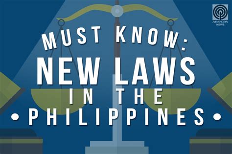 Look 8 New Interesting Laws In The Philippines Abs Cbn News