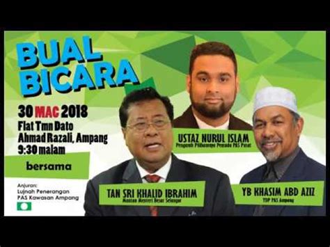 From amanah's mohamad sabu to the dap's lim guan eng, everyone seems to. Tan Sri Khalid Ibrahim - Kenapa Saya Sokong PAS - YouTube
