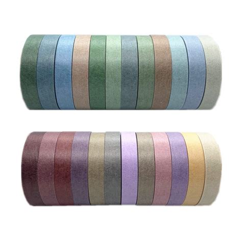 Amazon Com Viviquen Rolls Washi Tape Set Colored Masking Tape Pack