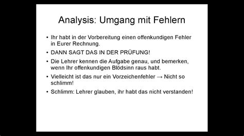 Die mündliche prüfung kann am tag der schriftlichen prüfung oder an einem anderen tag stattfinden. Mündliches Abitur Mathe - Tipps und häufige Fehler - YouTube