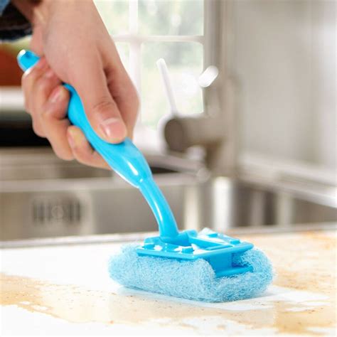 Multifunction Environmental Handle Sponge Cleaning Brushes For Kitchen