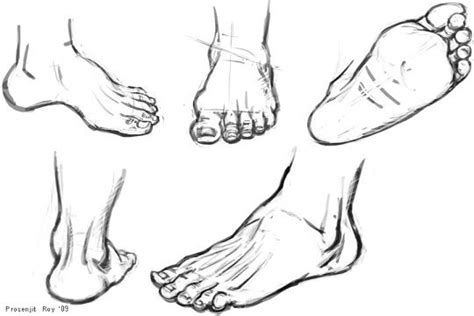 How To Draw A Foot Simplified Approach To Drawing Feet Feet Drawing