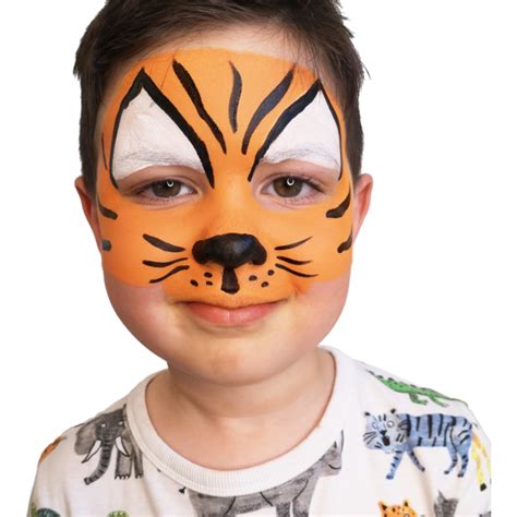 Easy Tiger Face Paint Tiger Face Paints Tiger Face Paint Easy Tiger