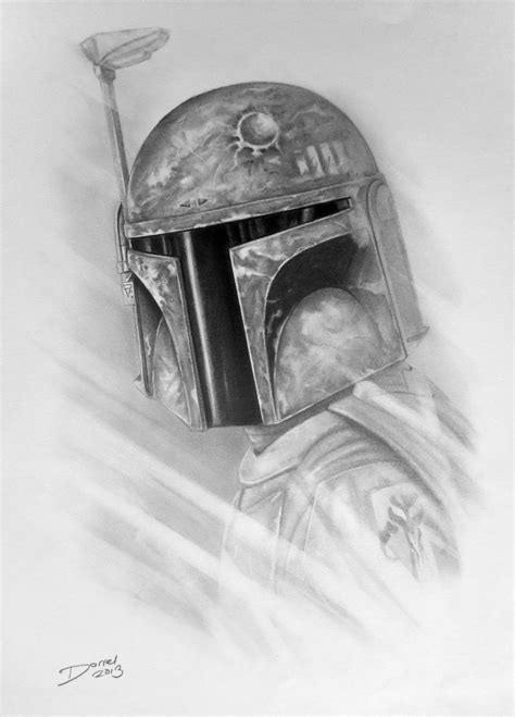 Boba Fett Pencil Drawing Amazing Art Star Wars Rebels Boba Fett