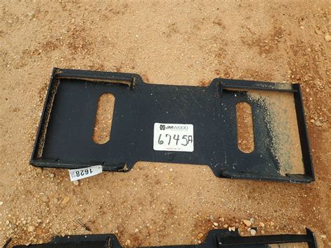 Solid Back Quick Attach Plate Fits Skid Steer Loader B 5