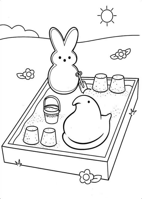 Free Printable Peeps Coloring Pages