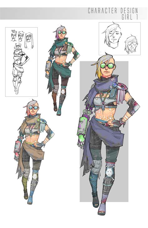 Artstation Cyberpunk Characters Designs Veronica Bonacini