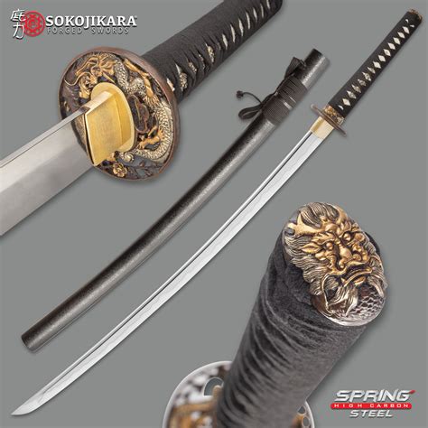 Kengo Golden Dragon Katana True Swords