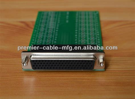 High Density D Sub 78 Pin Connector With Right Angle Type With Terminal