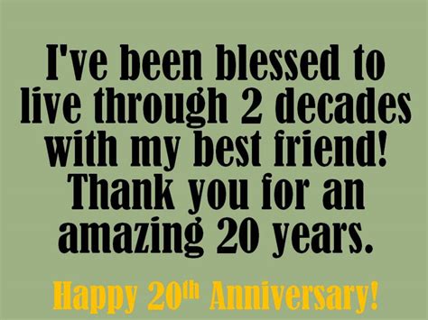 20th Anniversary Wishes Quotes And Messages To Write In A Card Hubpages