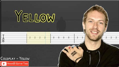 Coldplay Yellow Guitar Tab Tutorial Youtube