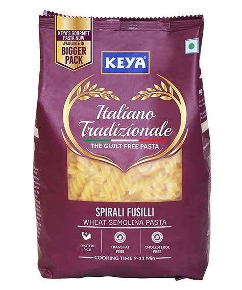 Keya Fusilli Pasta 1kg 100 Durum Wheat Pasta Vegetarian No Msg