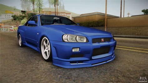 This is strictly a fan page and is not affiliated with any car dealerships Nissan Skyline GT-R34 Tunable para GTA San Andreas