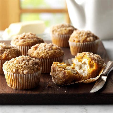 Pumpkin Apple Muffins With Streusel Topping Recipe Taste Of Home