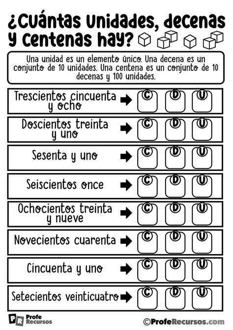 Actividades Con Decenas Y Unidades Guía