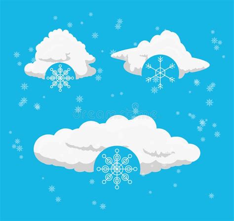 Clouds And Snow Design Stock Vector Illustration Of Graphic 112718535