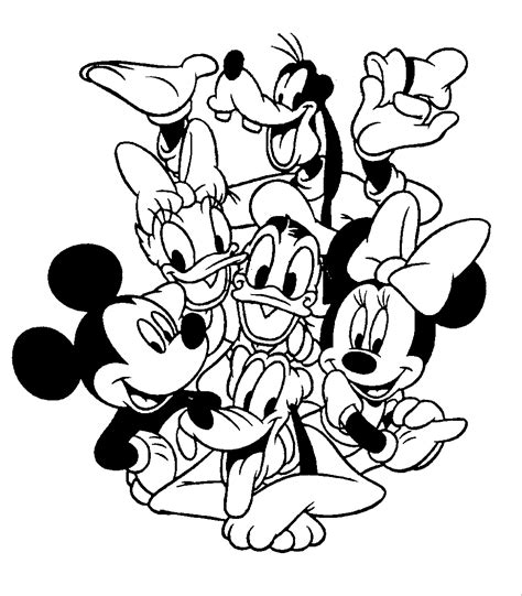 Desenho De Turma Do Mickey Para Colorir Tudodesenhos