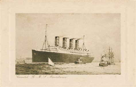 Mauretania 1 Of 1907 Cunard Line Ocean Liner Postcards