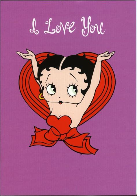 I Love You Betty Boop Betty Boop Valentines Day Famous Cartoons