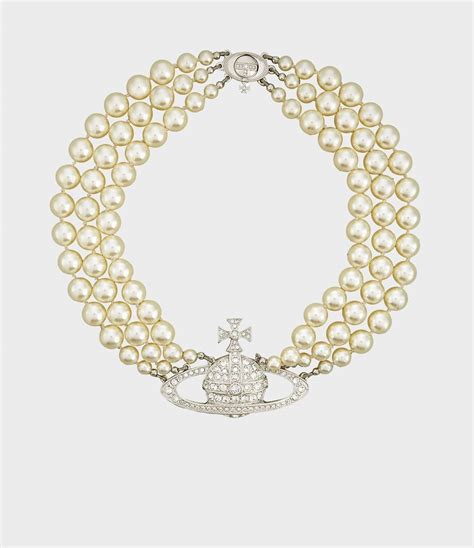 Vintage Vivienne Westwood Orb Triple Pearl Choker Necklace Grailed