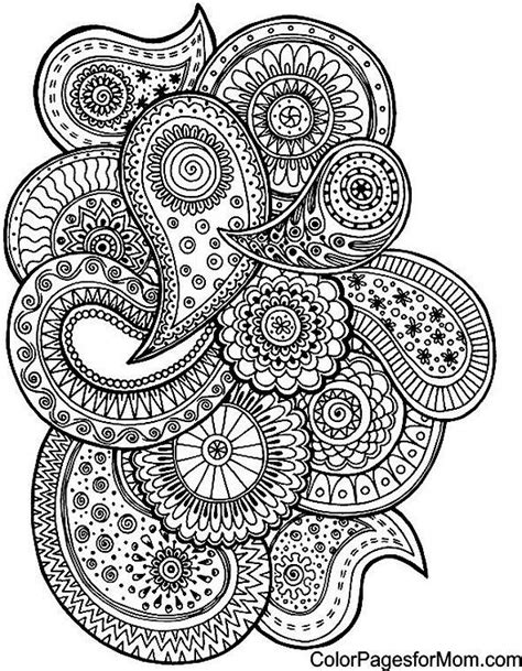 Paisley Mandala Coloring Pages At Free